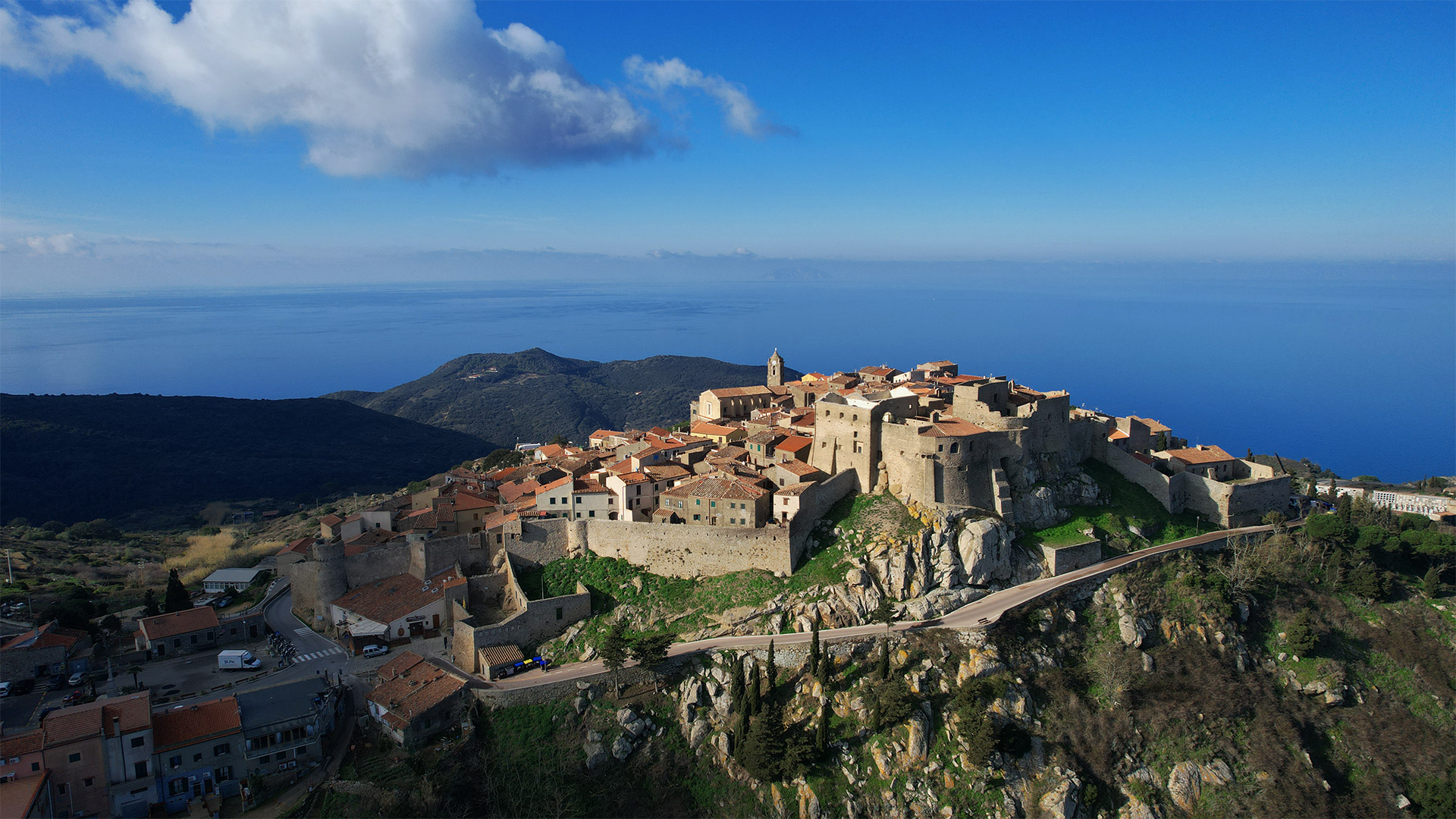 The image shows the castle village.